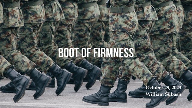 Boot of Firmness