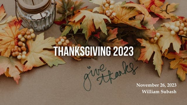 Thanksgiving 2023