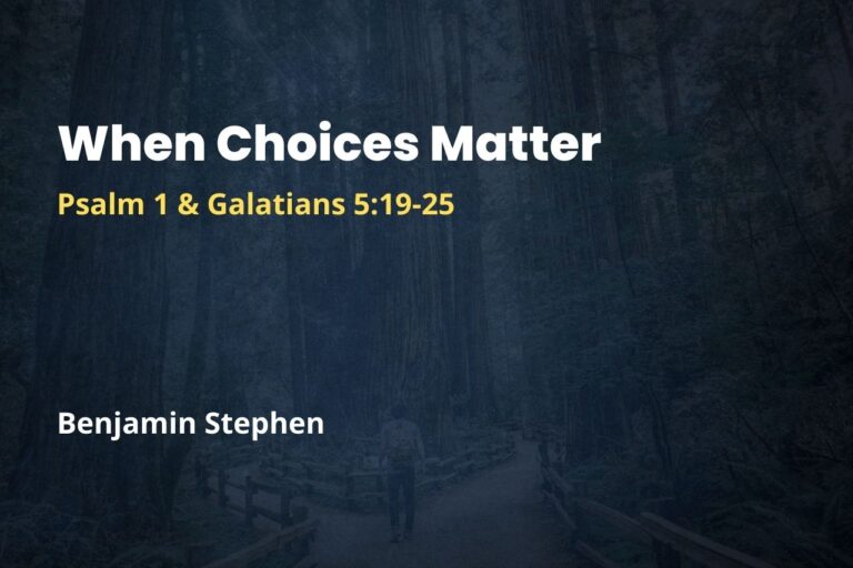 When Choices Matter