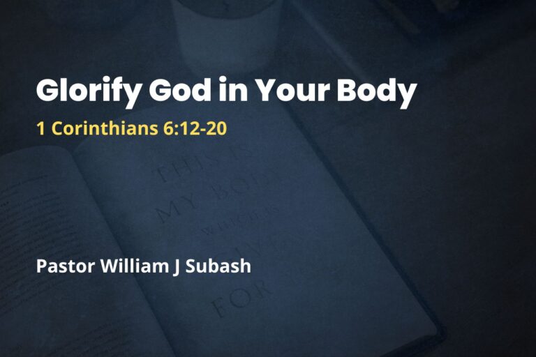 Glorify God in Your Body