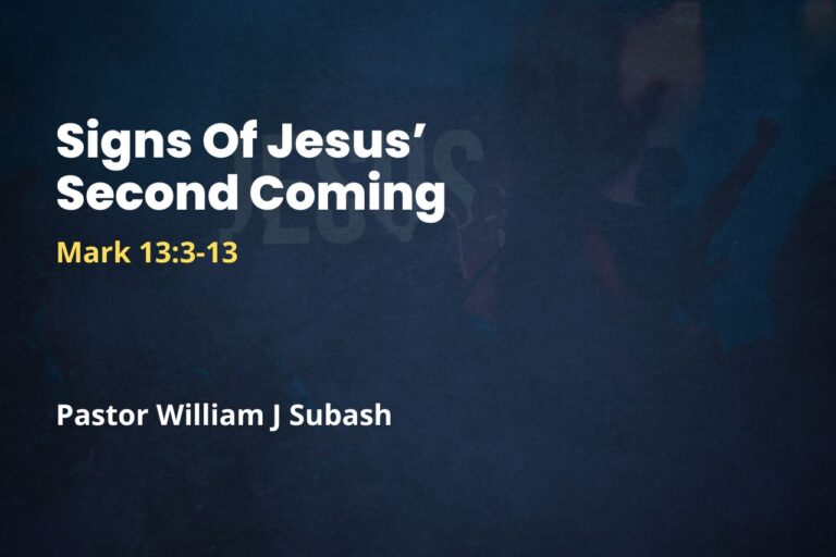 Signs Of Jesus’ Second Coming