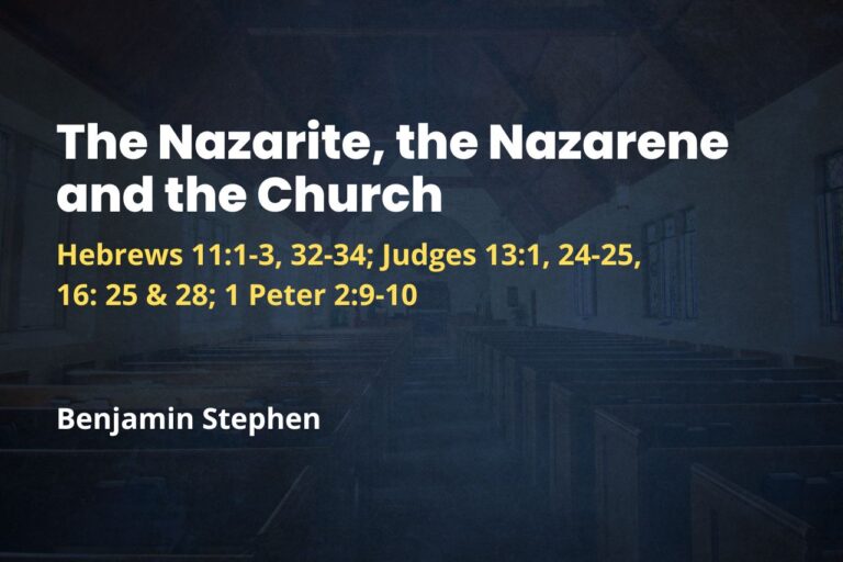 The Nazarite, the Nazarene and the Church