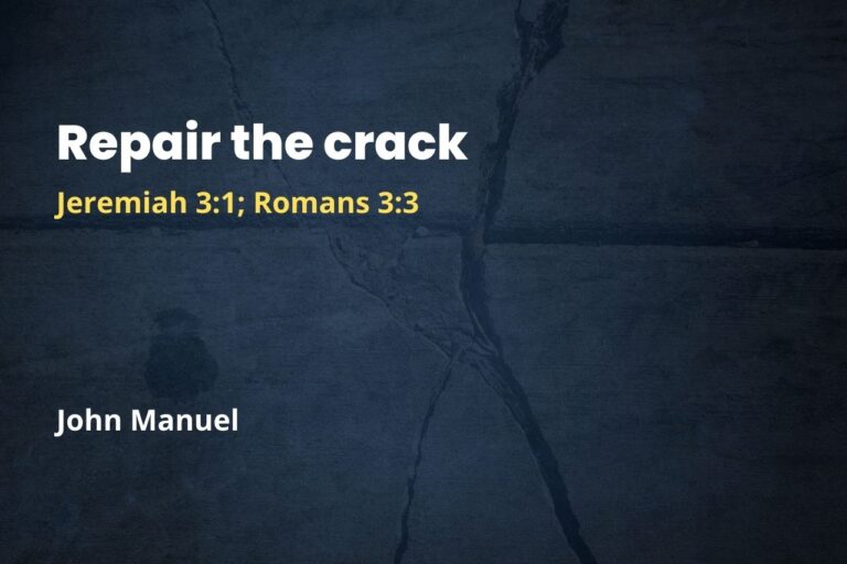Repair the crack