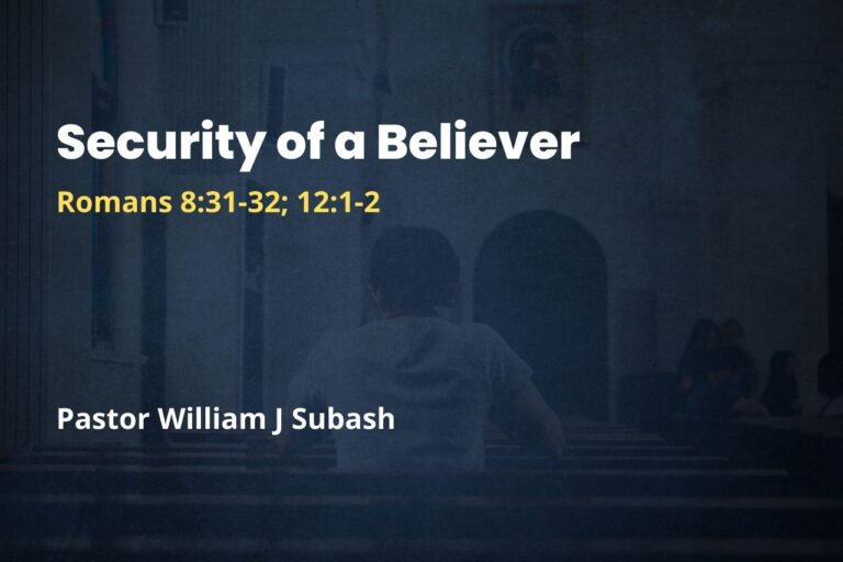Security of a Believer