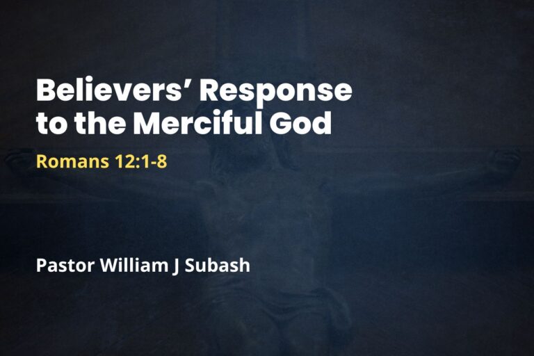 Believers’ Response to the Merciful God