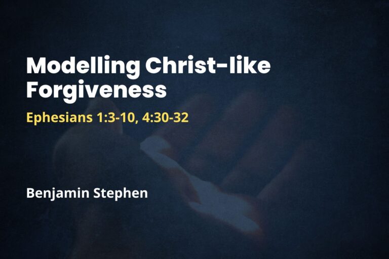 Modelling Christ-like Forgiveness