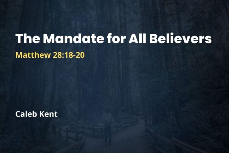 The Mandate for All Believers