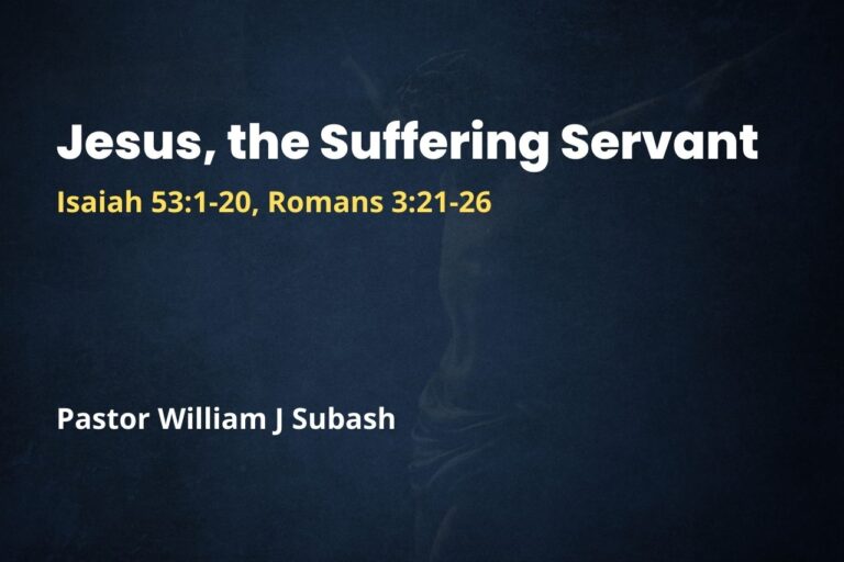 Jesus, the Suffering Servant