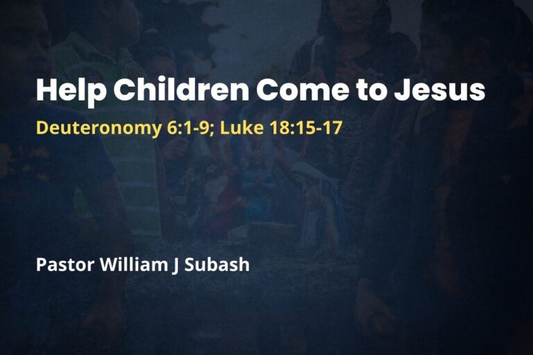 Help Children Come to Jesus