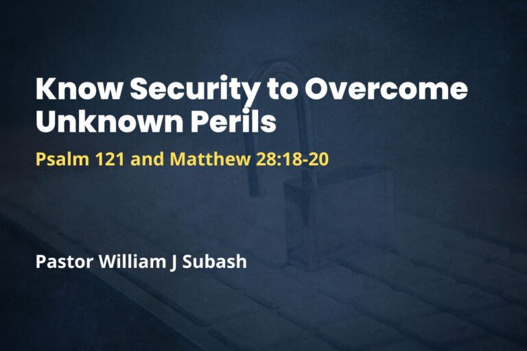 Know Security to Overcome Unknown Perils
