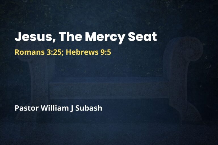Jesus, The Mercy Seat