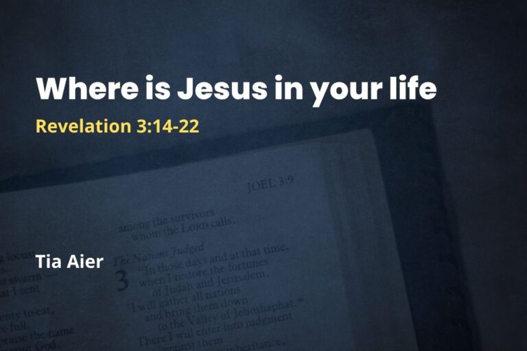 Where is Jesus in your life