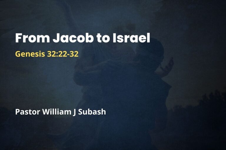 From Jacob to Israel