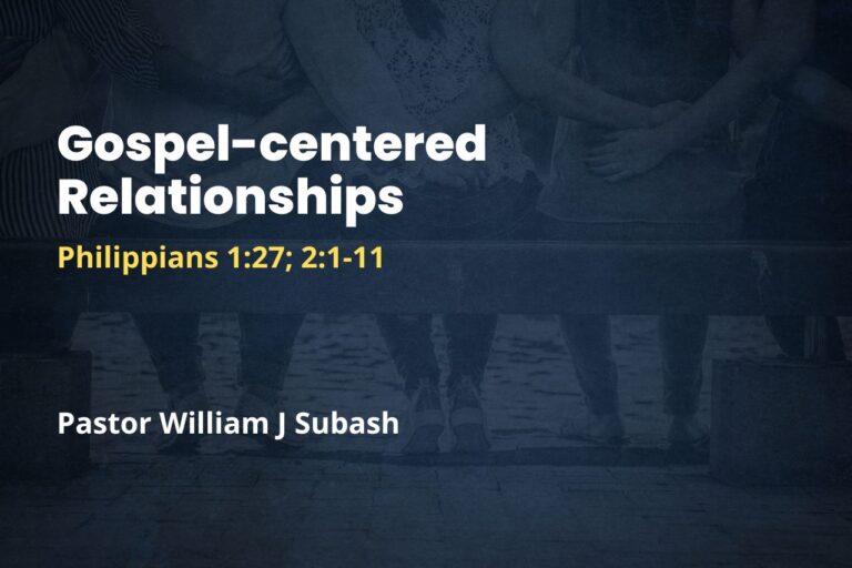 Gospel-centered Relationships