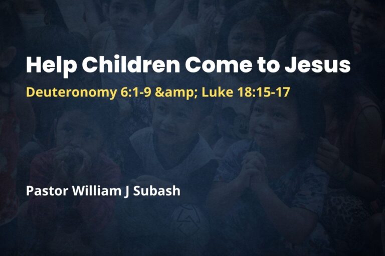 Help Children Come to Jesus