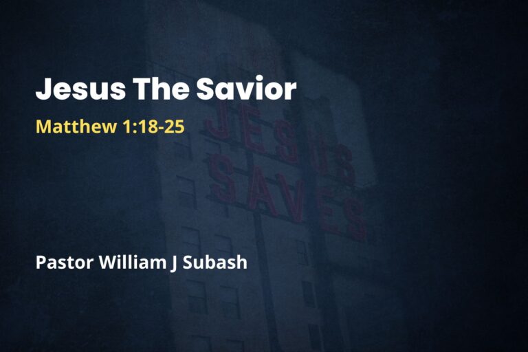 Jesus The Savior