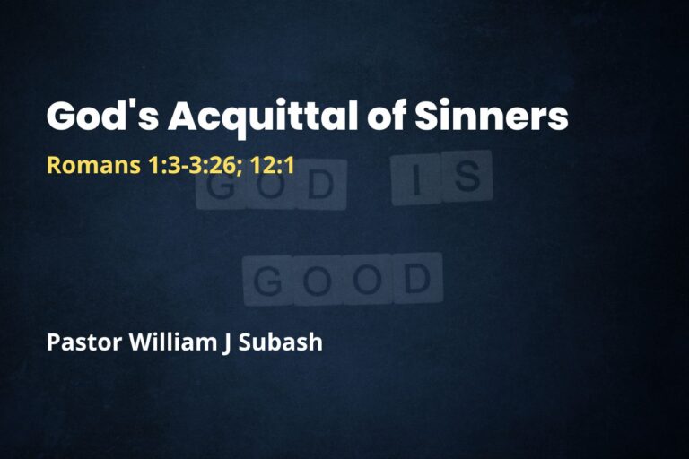 God’s Acquittal of Sinners