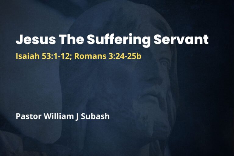 Jesus The Suffering Servant
