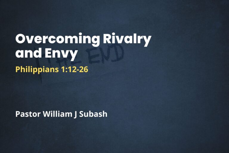 Overcoming Rivalry and Envy