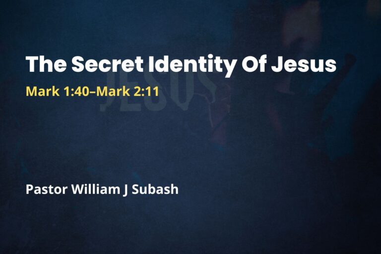 The Secret Identity Of Jesus