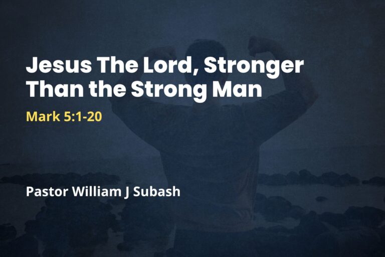 Jesus The Lord, Stronger Than the Strong Man