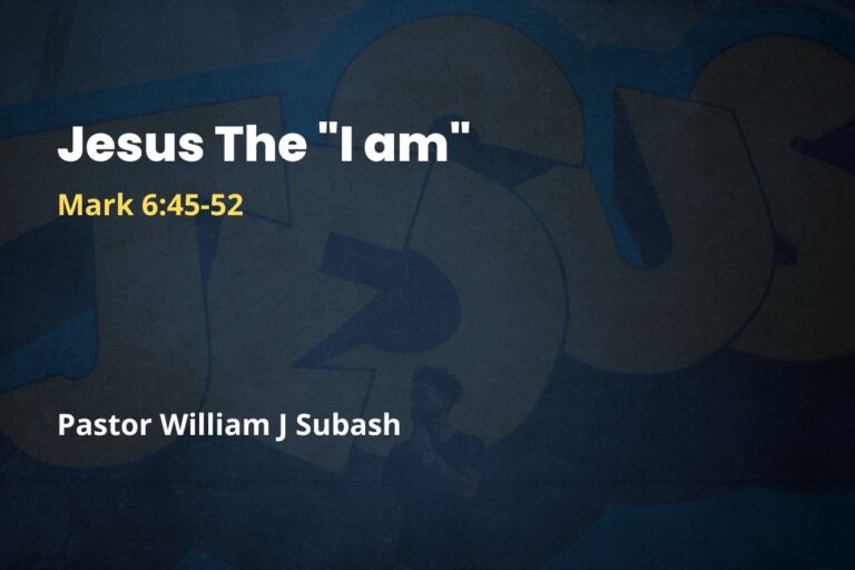 Jesus The “I am”