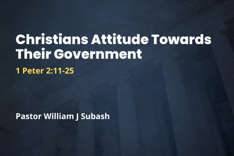 Christians Attitude Towards Their Government