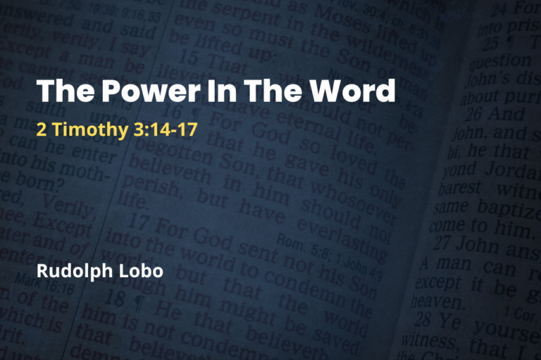The Power In The Word